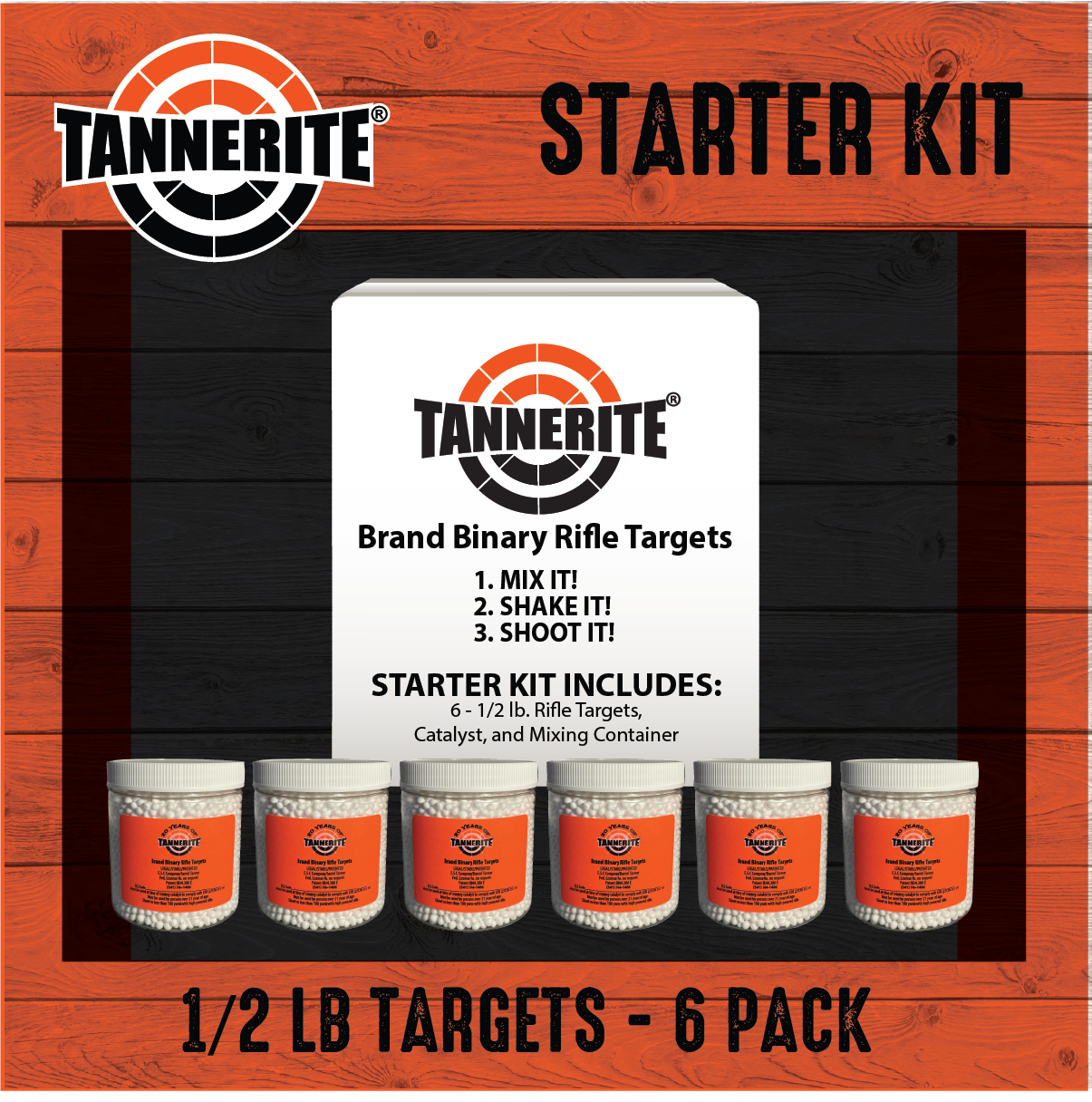 Tannerite® Starter Kit ~ Single box of Six 1/2 Pound Targets – Tannerite®