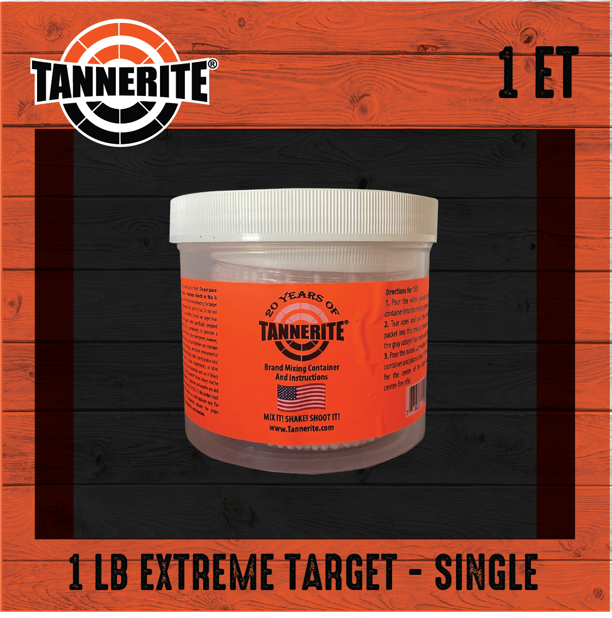 Tannerite® 1 Pound Extreme Range Target ~ Single 1 Pound Target