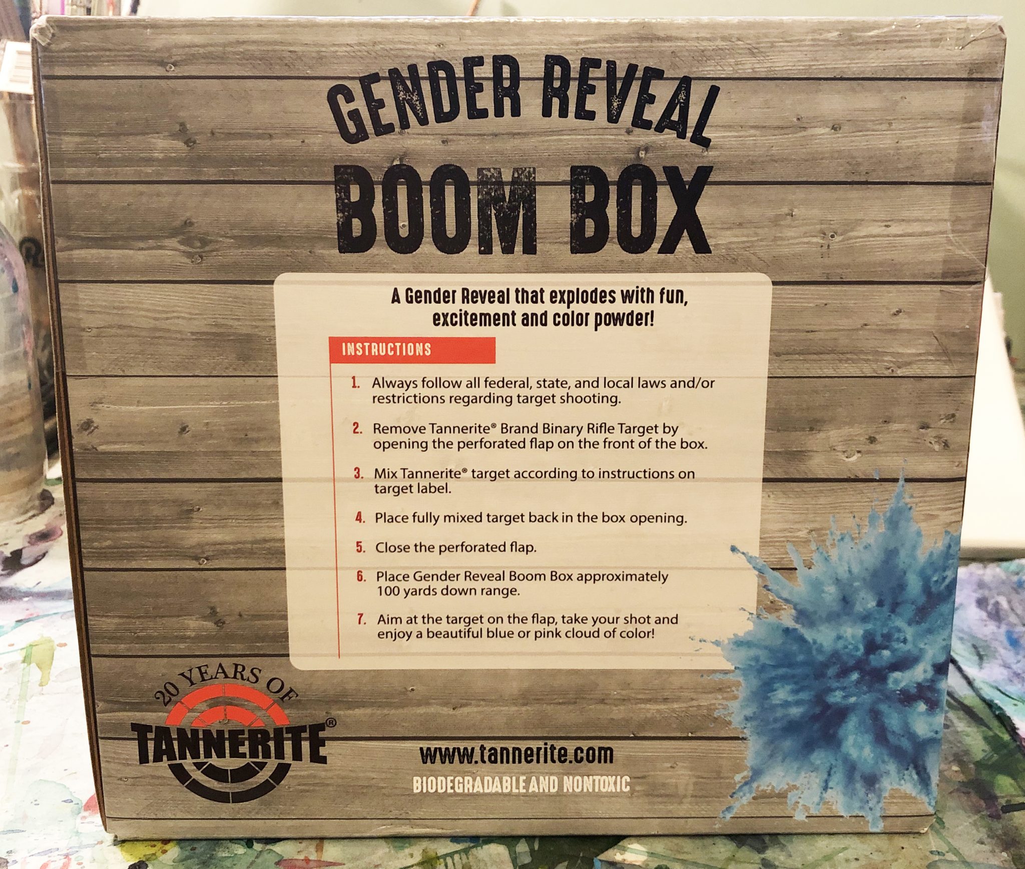 Gender Reveal Boom Box Pink or Blue Retail » Tannerite®