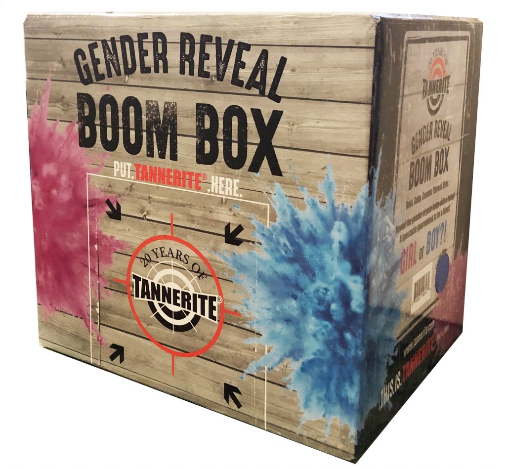 Gender Reveal Boom Box Pink or Blue Retail » Tannerite®