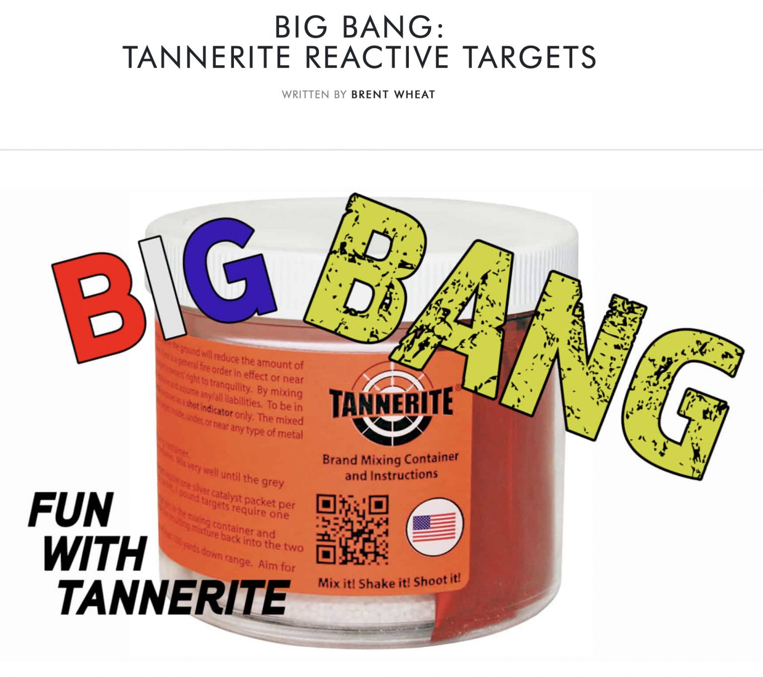 Tannerite® Reactive Rifle Targets